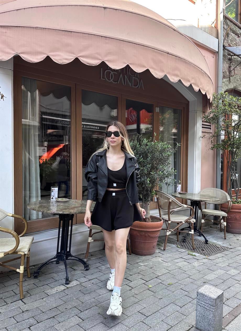 Şort Etek Siyah