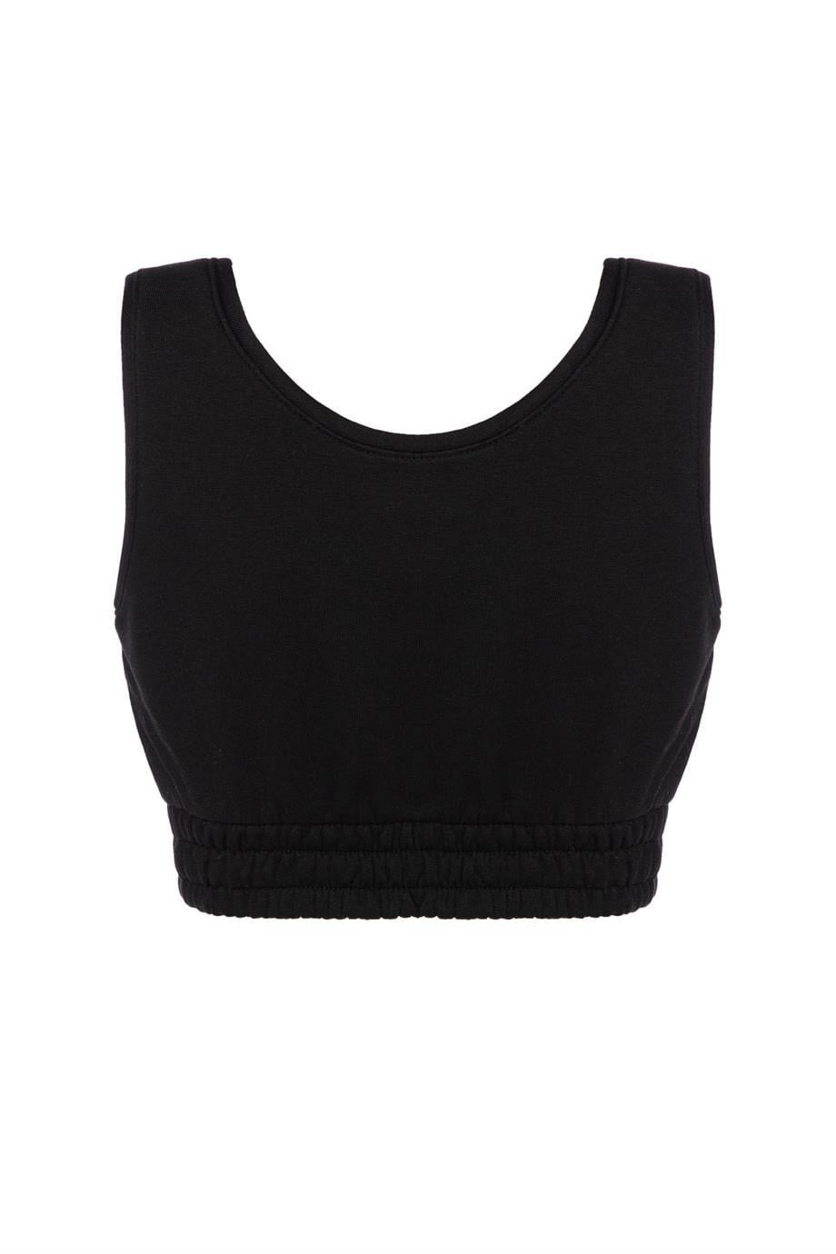 Top Crop Siyah