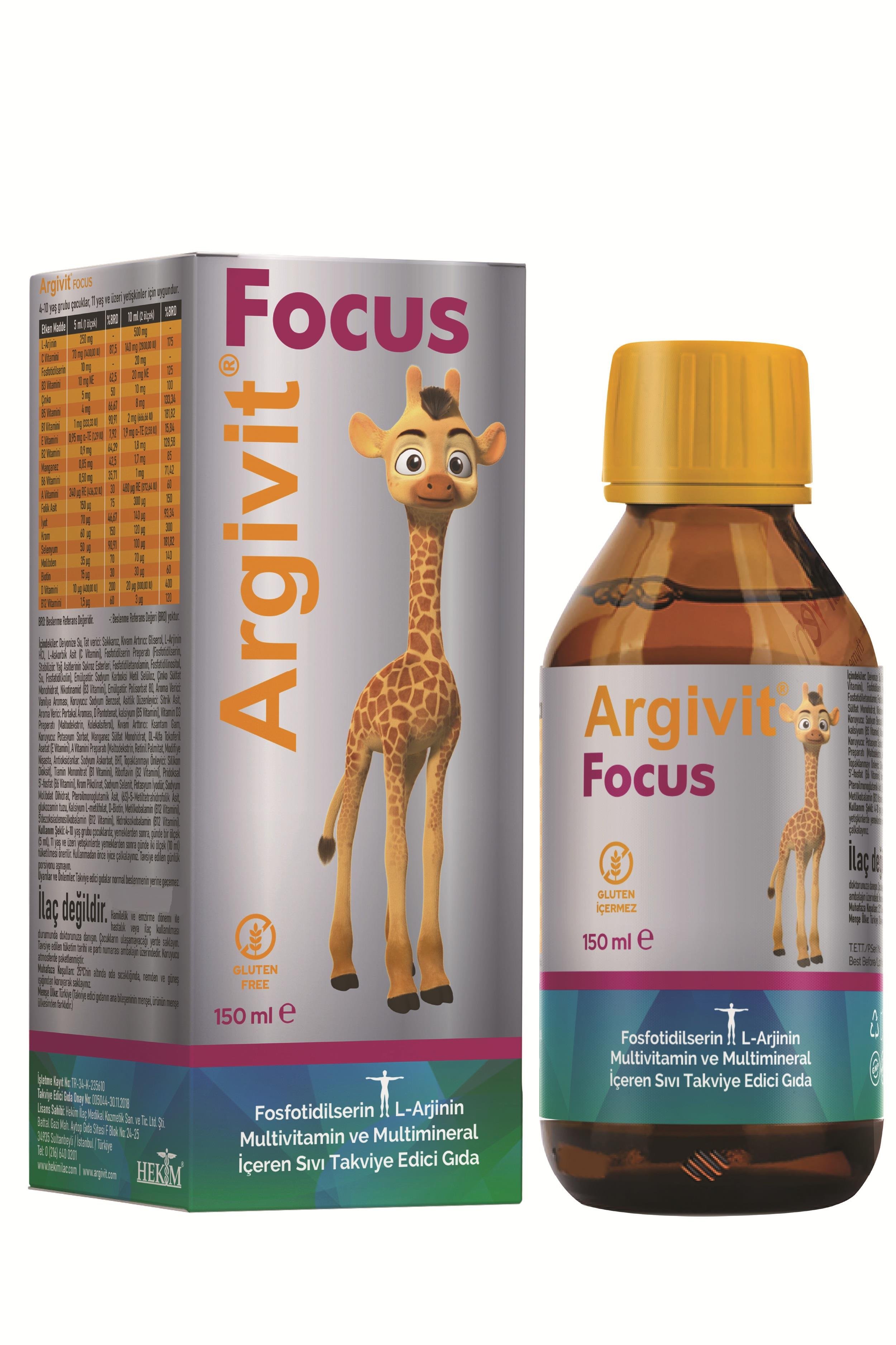 Argivit Focus Syrup 3 Pack 150 ml