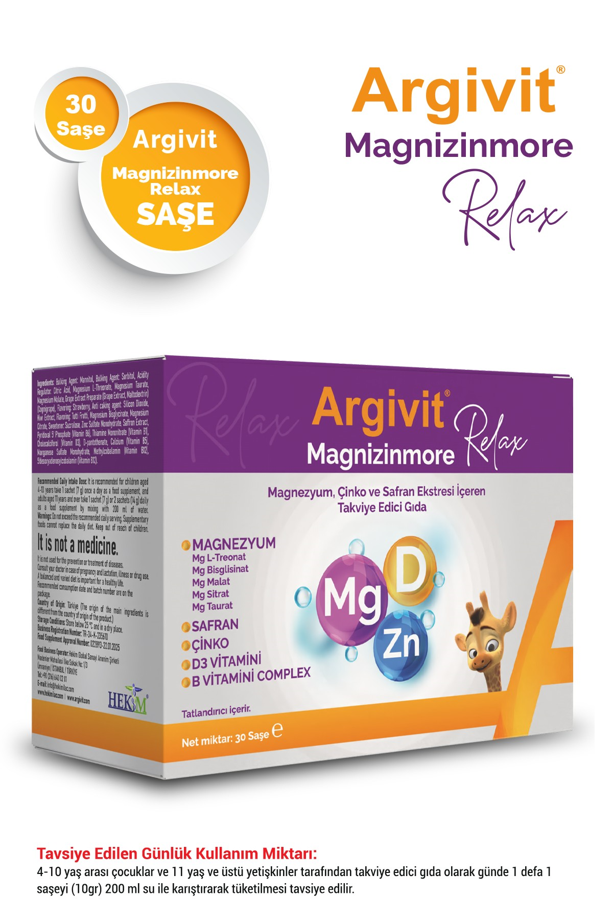 Argivit Magnizinmore Relax 