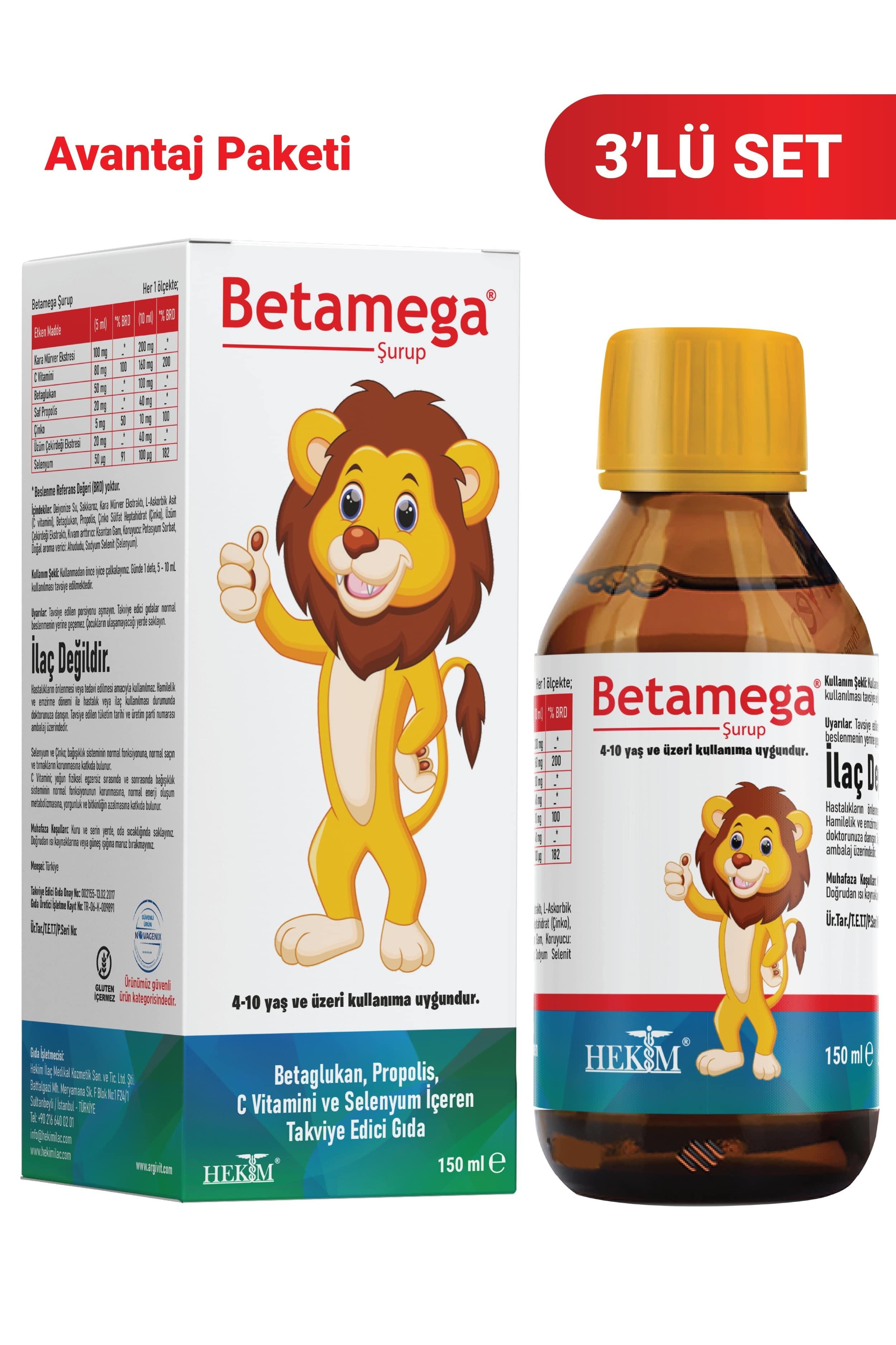 Betamega Syrup 3 Pack 150 ml