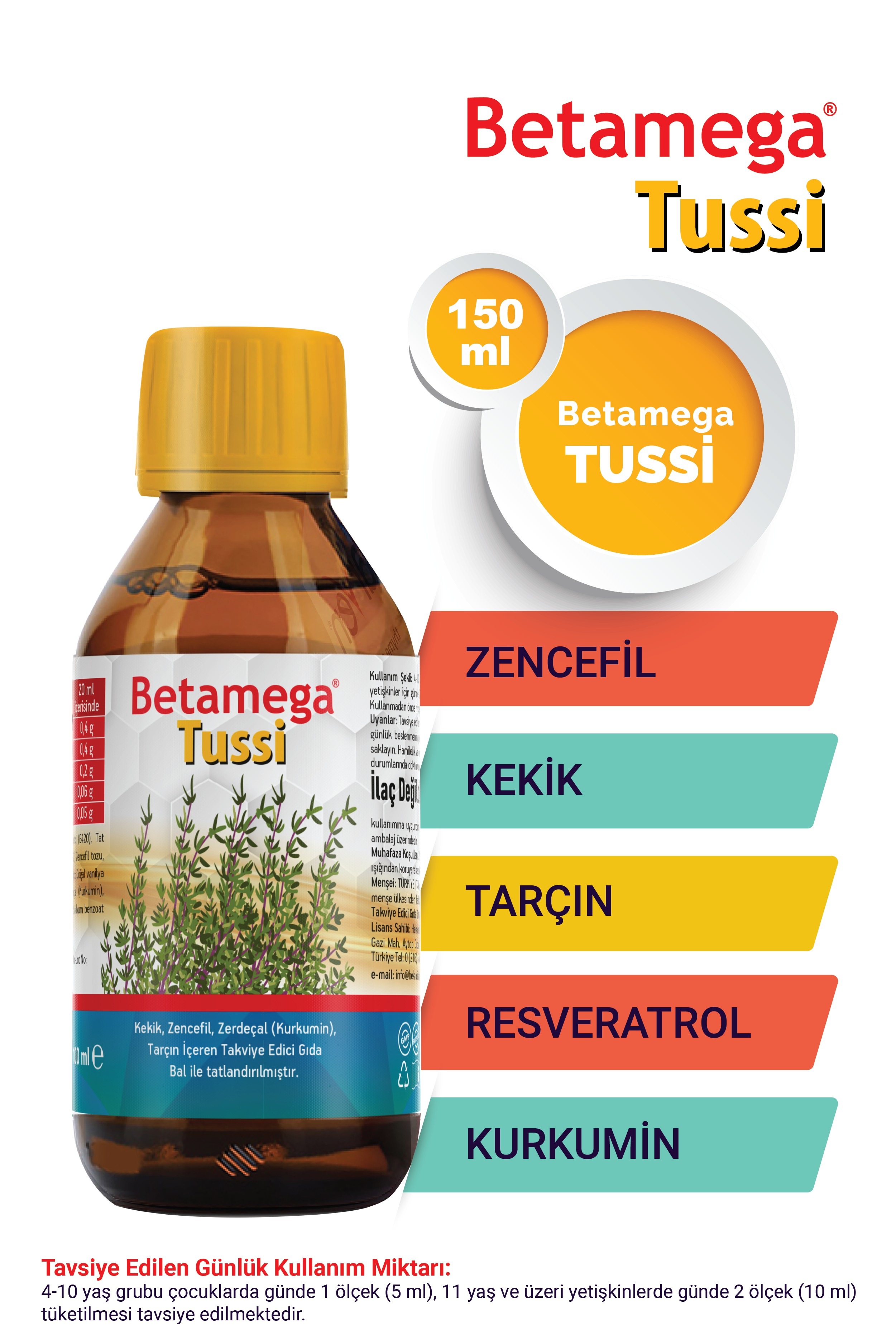 Betamega Tussi Syrup 100 ml 3 Pack