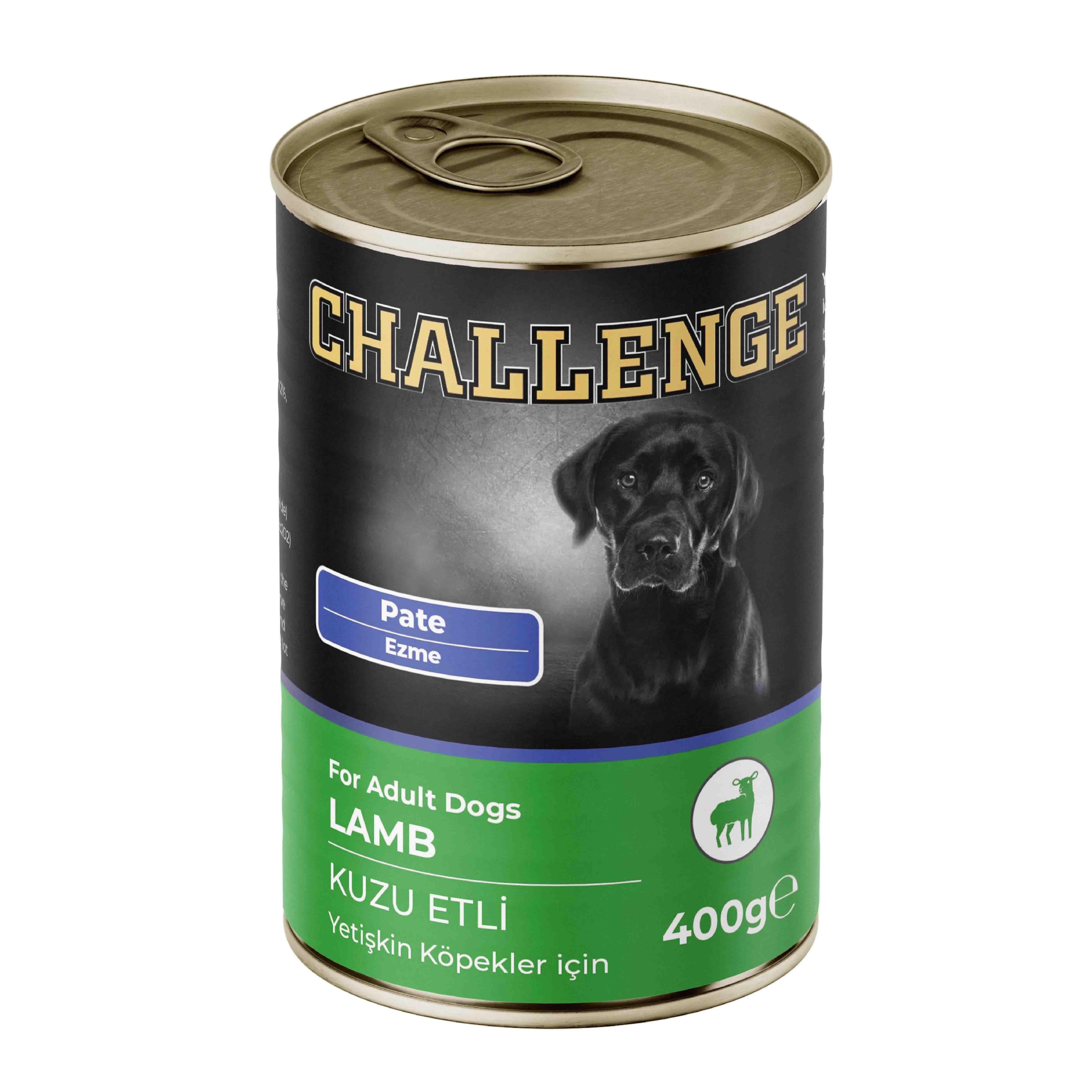 Challenge Pate Kuzu Etli Yetişkin Köpek Konservesi 400 Gr