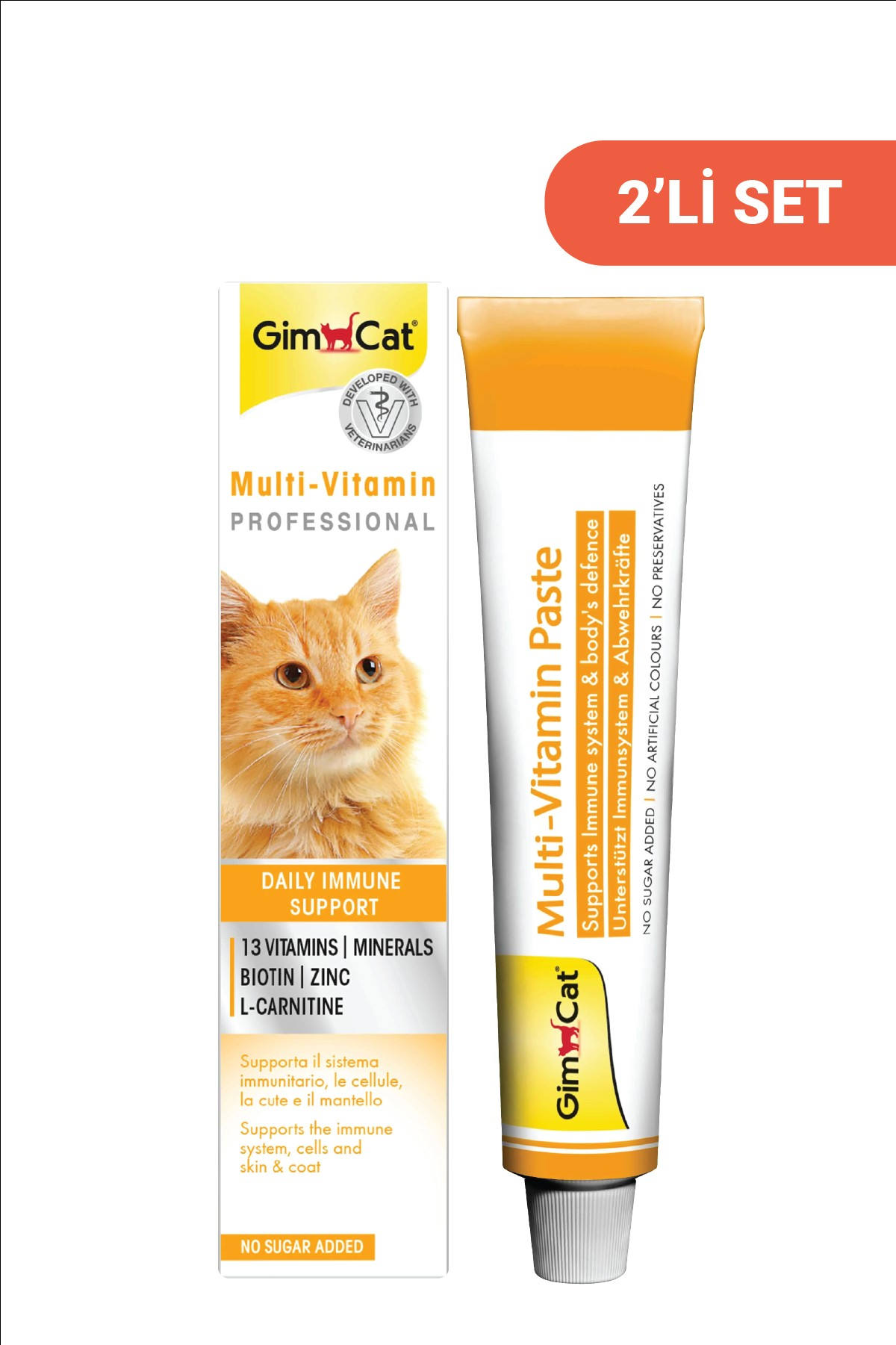 GimCat Multi-Vitamin Kedi Macunu 20 Gr x 2 Adet