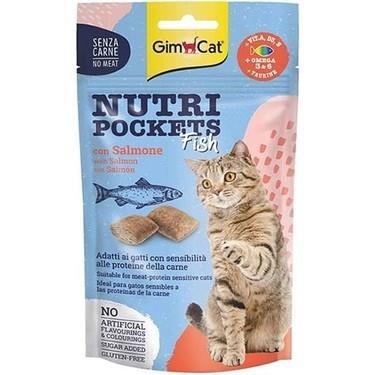 GimCat Nutri Pockets Somon Balıklı Kedi Ödül Maması 60 gr