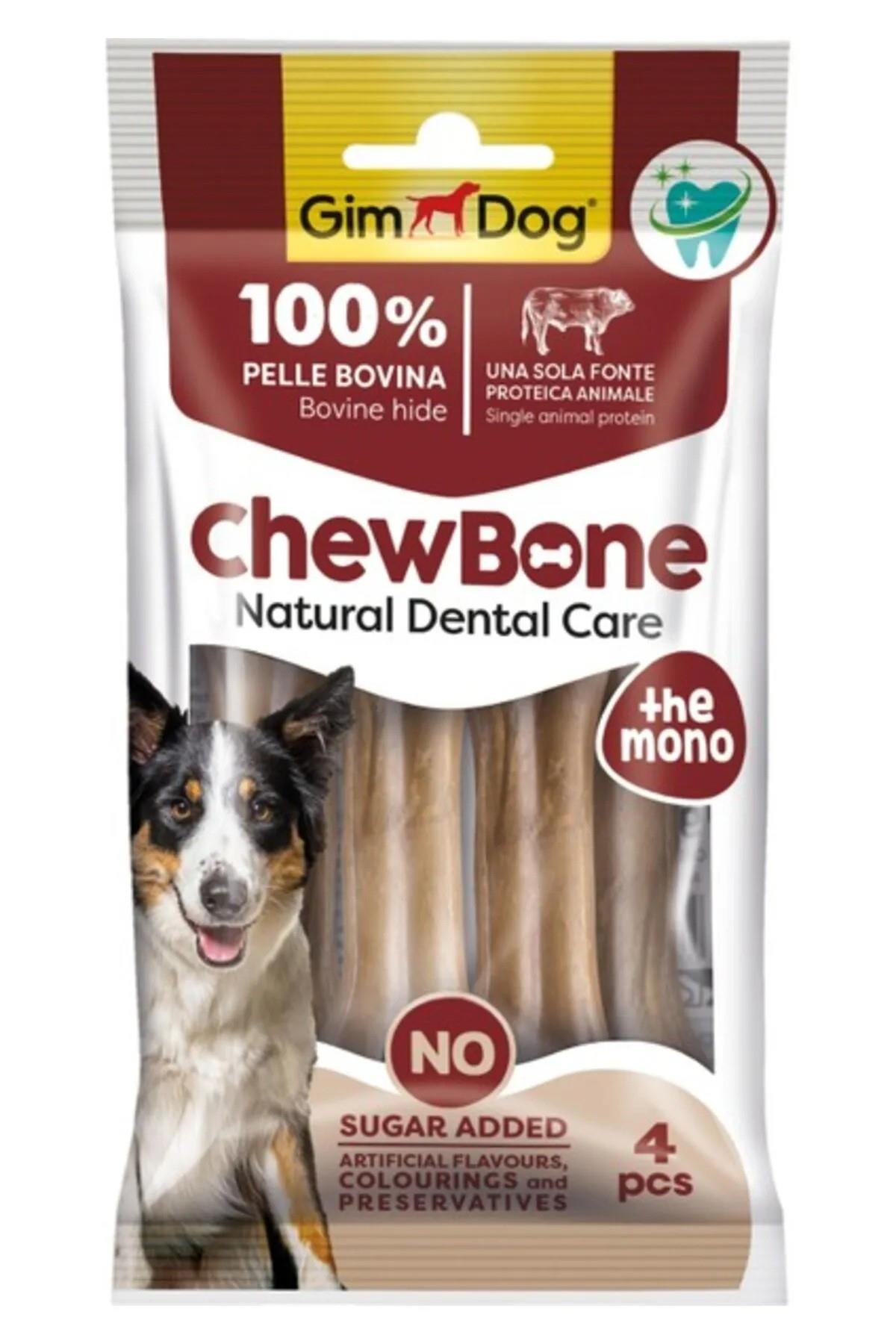 GimDog Chew Bone Natural Dental Care Köpek Çiğneme Kemiği 4 lü 80 Gr
