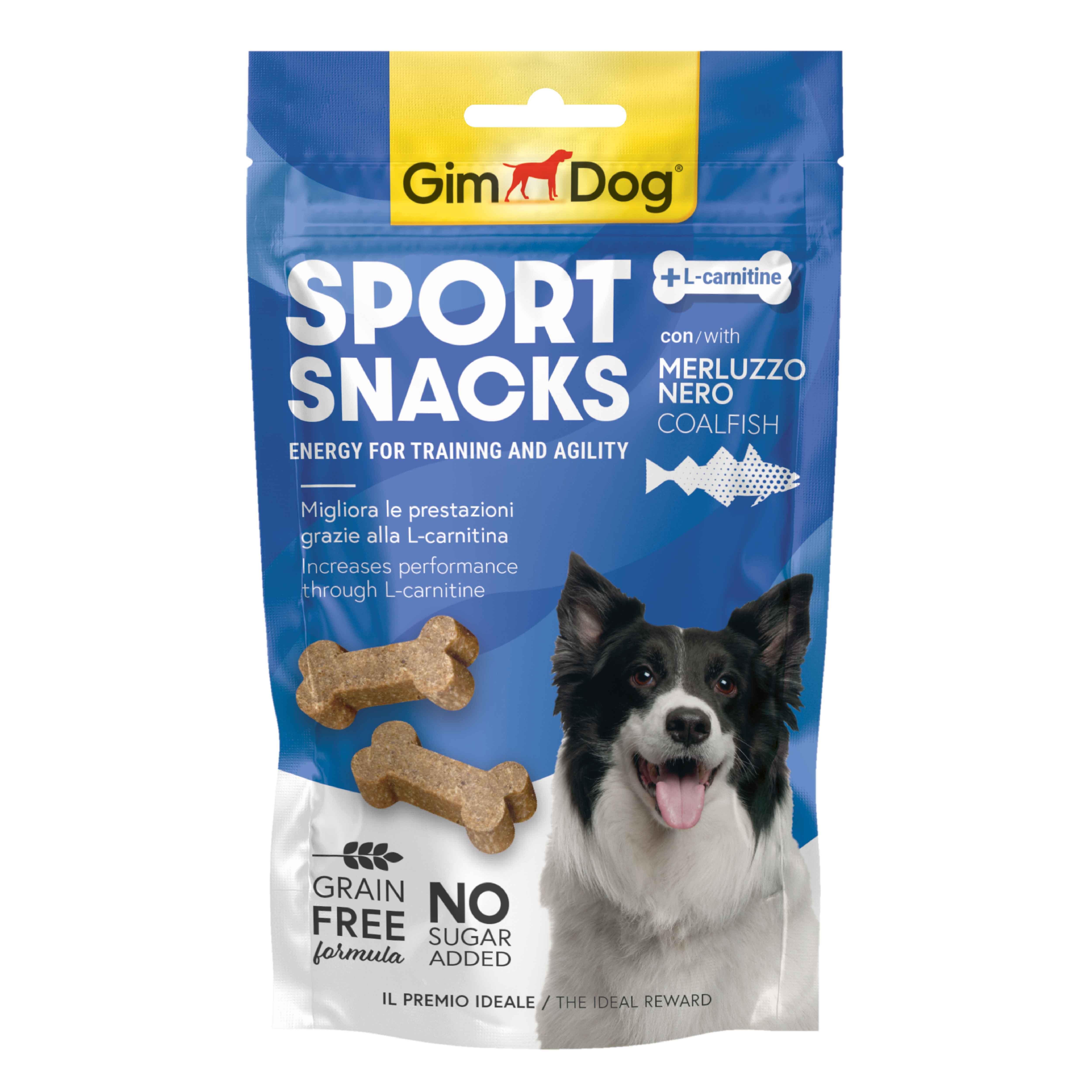 GimDog Sport Snacks Merluzzo Nero Balıklı Ödül Tableti 60 Gr