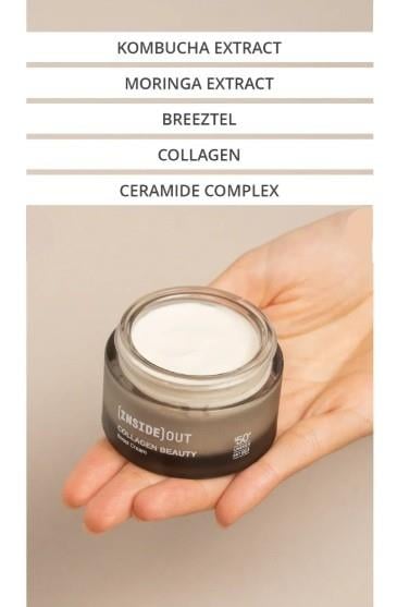 Insıde Out Collagen Boost  SPF50 Kolajen Sentezini Arttıran Telomer Etkili Krem 50 ML