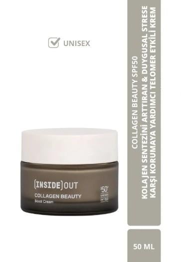 Insıde Out Collagen Boost  SPF50 Kolajen Sentezini Arttıran Telomer Etkili Krem 50 ML