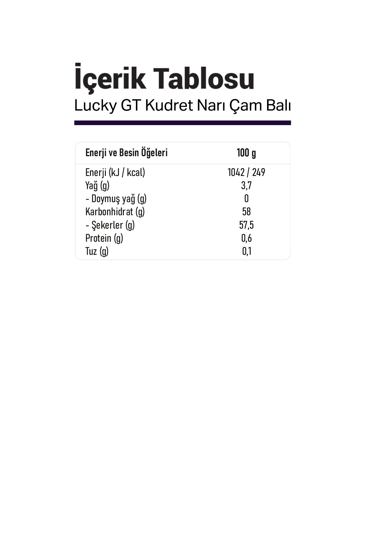 Lucky GT Bitter Melon Çam Balı Kudret Narı 100 gr