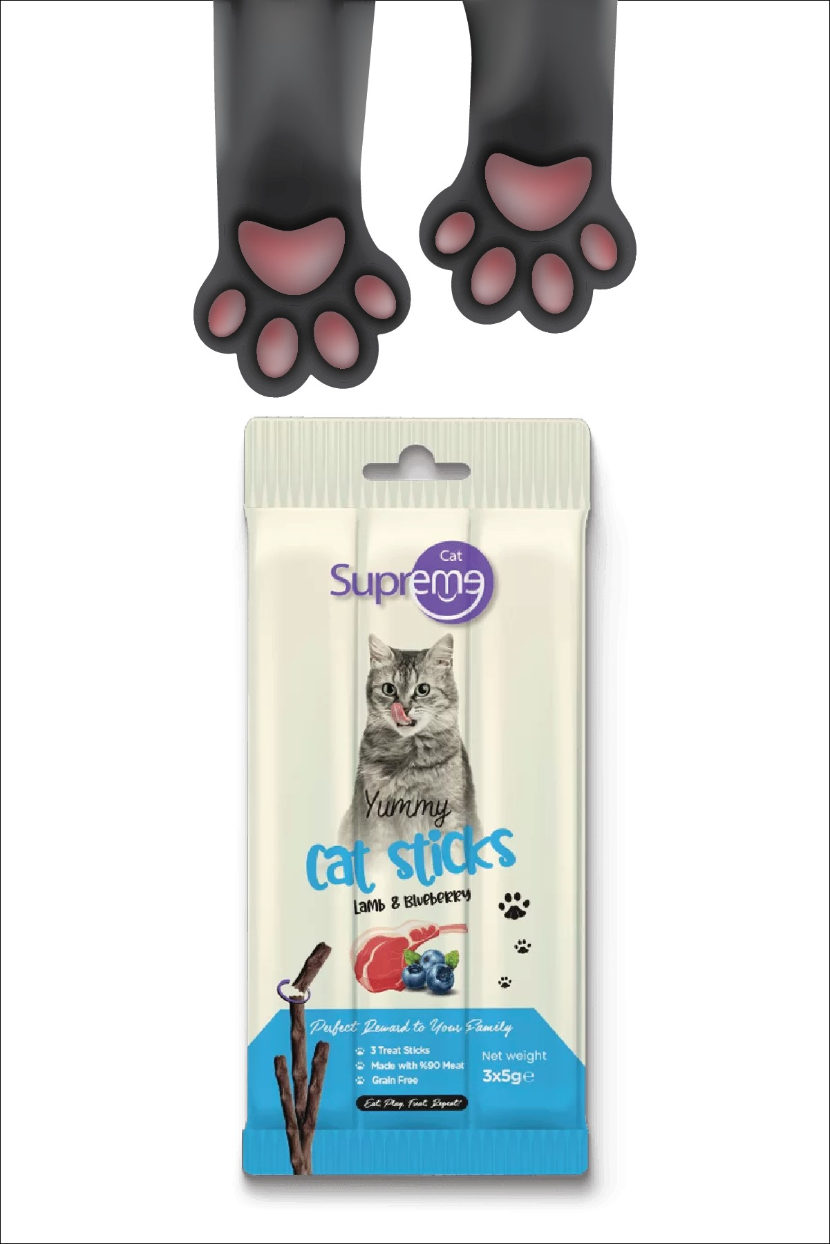 Supreme Cat Lamb & Blueberry 3x5g