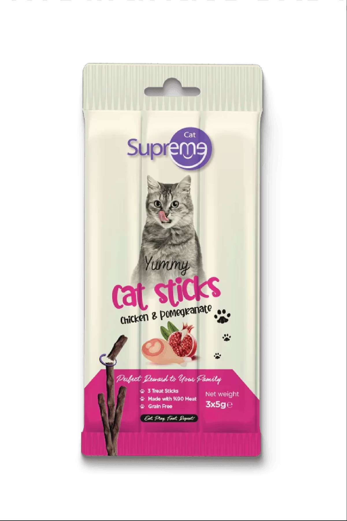 Supreme Cat Stick Chicken & Pomegranate 3x5g
