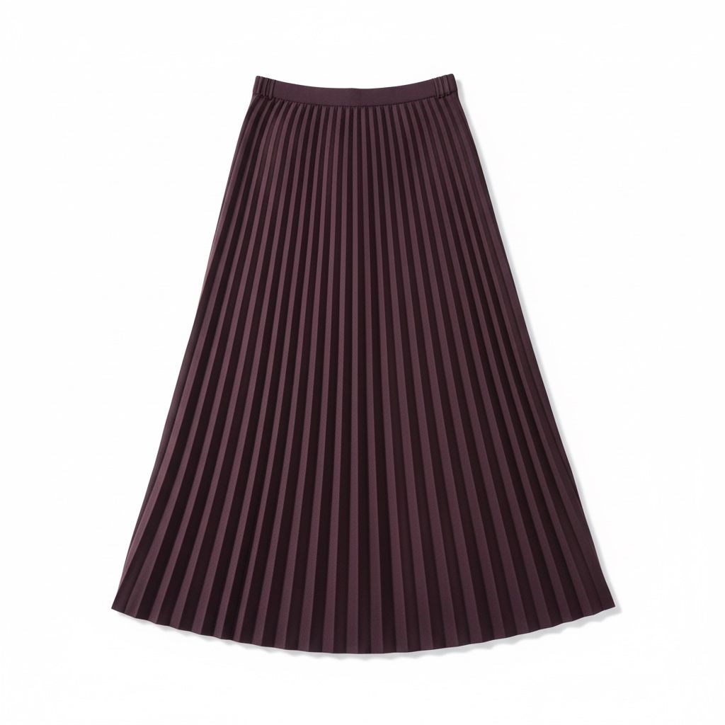 %100 Cotton Piliseli Etek(95 CM)-(36-52)