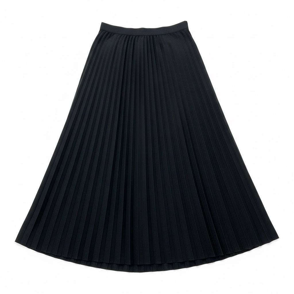 %100 Cotton Piliseli Etek(95 CM)-(36-52)