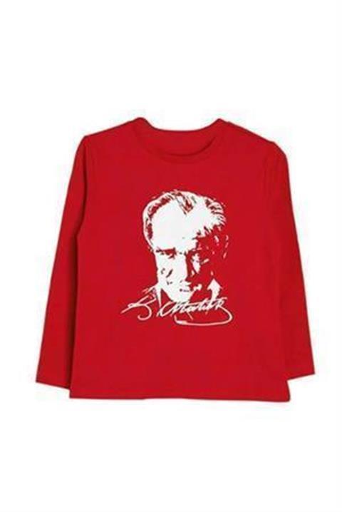 Atatürk Baskılı Uzun Kol T-Shirt