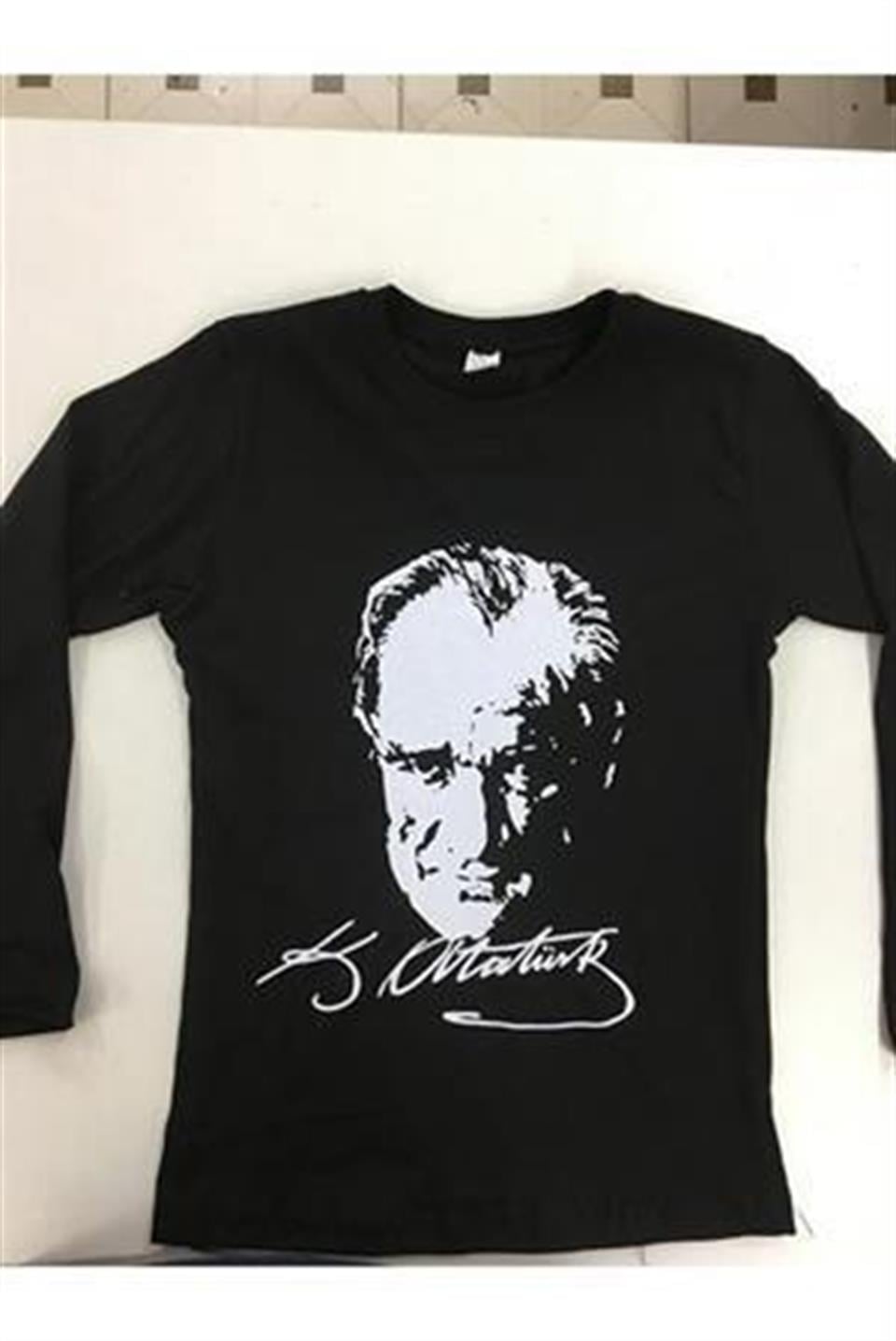 Atatürk Baskılı Uzun Kol T-Shirt