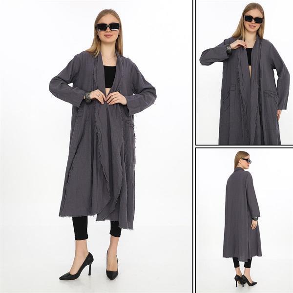 Bohomiyan Uzun Keten Kaftan & Kap
