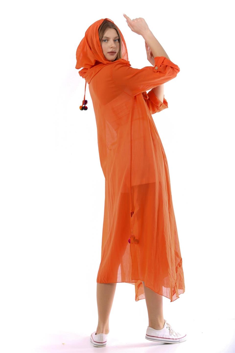 Cadı Kapüşonlu Bohem Kimono&kaftan