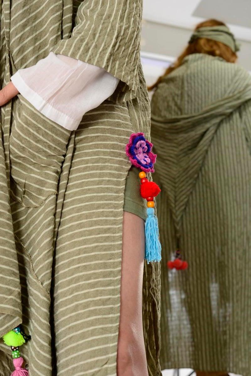 Cadı Kapüşonlu Cepli Boho Mevsimlik Panço & Kap