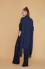 Italyan Ipek Detaylı Oversize Kaftan & Bluz