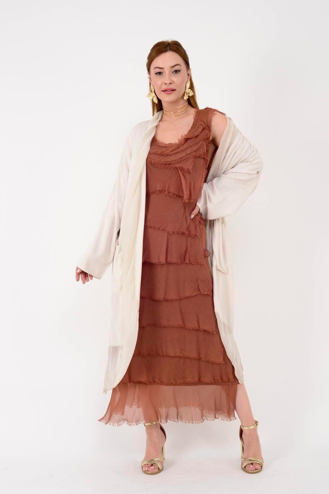 Itayan Ipek Detaylı Kaftan