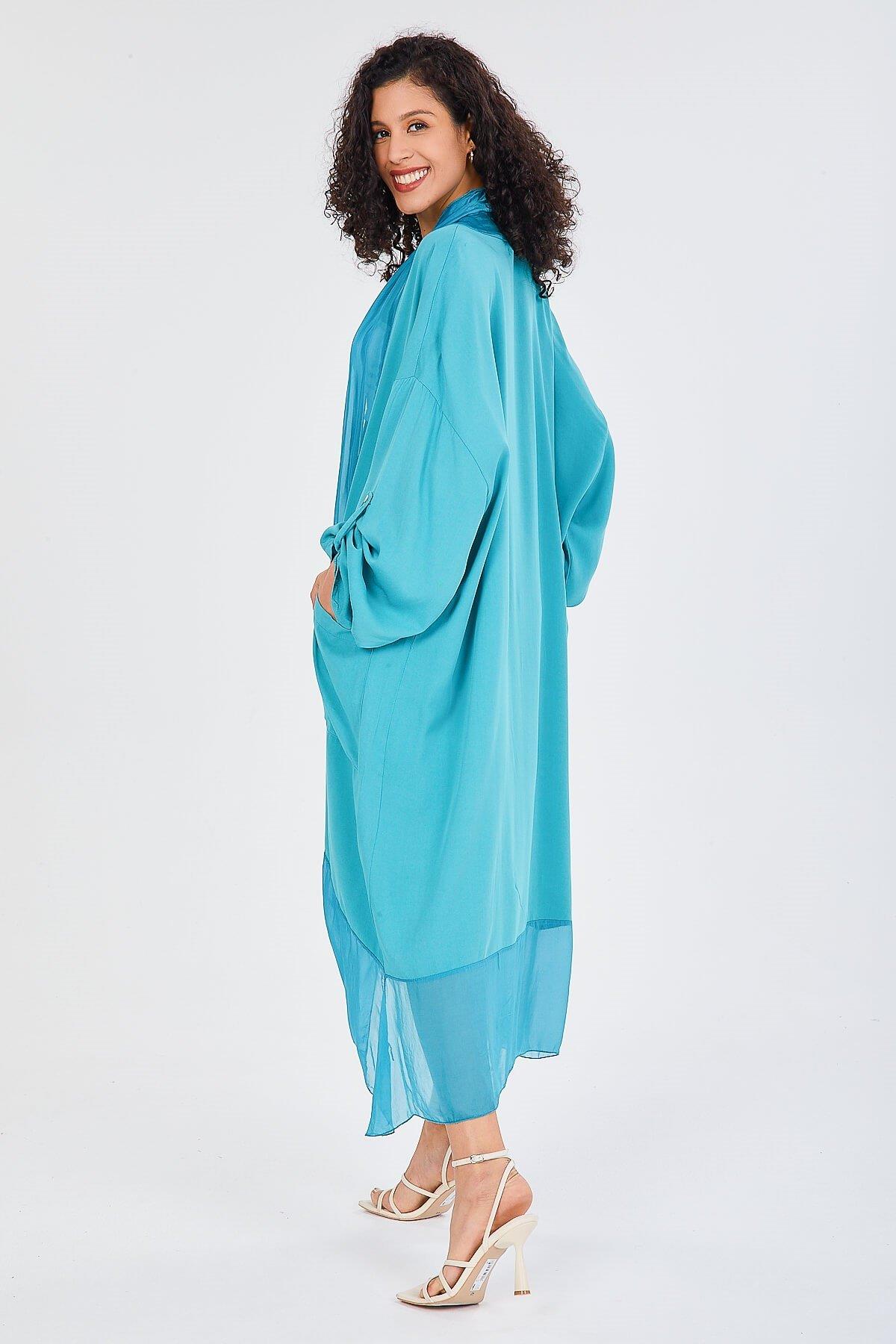 Itayan Ipek Detaylı Kaftan