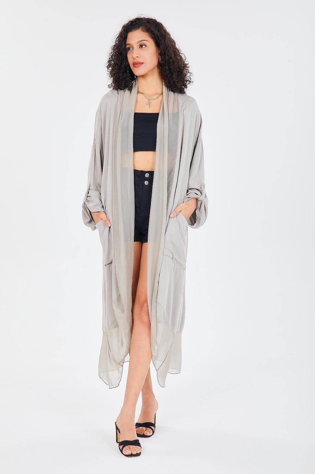 Itayan Ipek Detaylı Kaftan