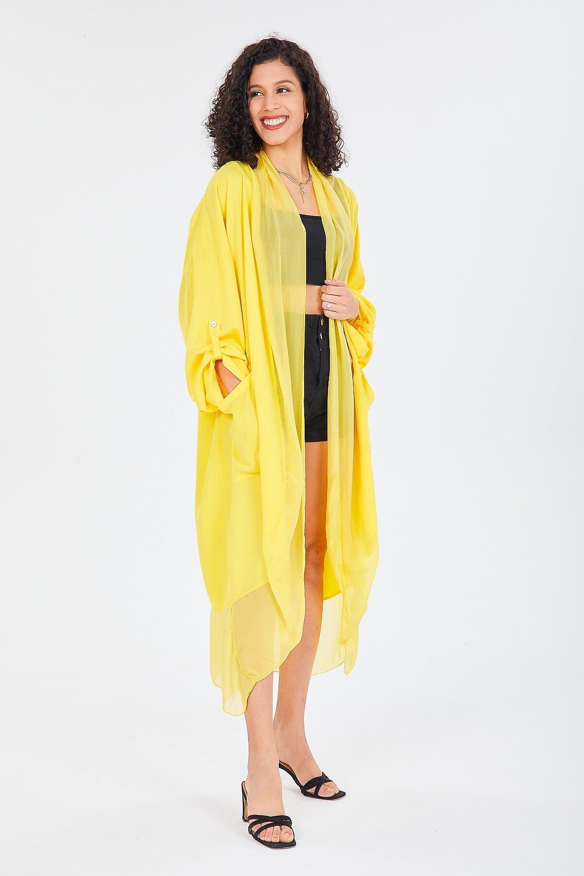 Itayan Ipek Detaylı Kaftan