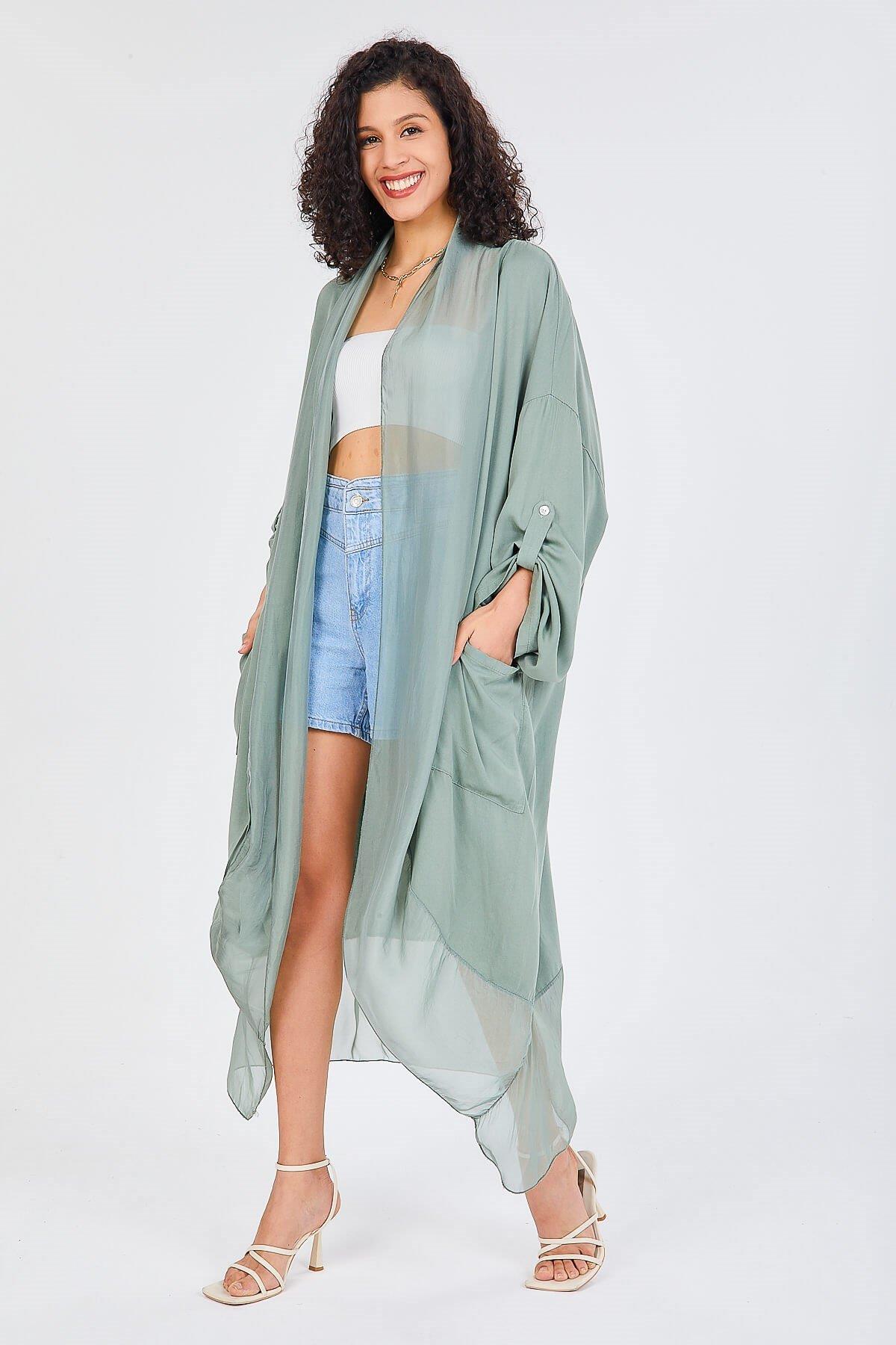 Itayan Ipek Detaylı Kaftan