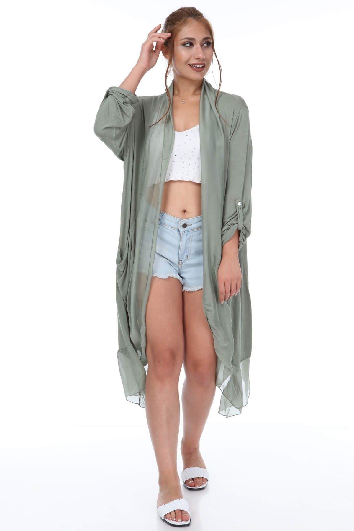 Itayan Ipek Detaylı Kaftan