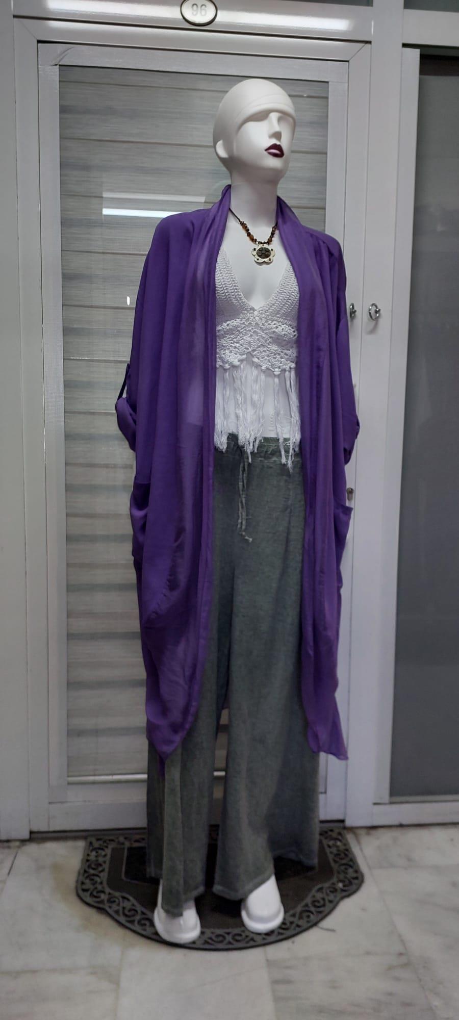 Itayan Ipek Detaylı Kaftan