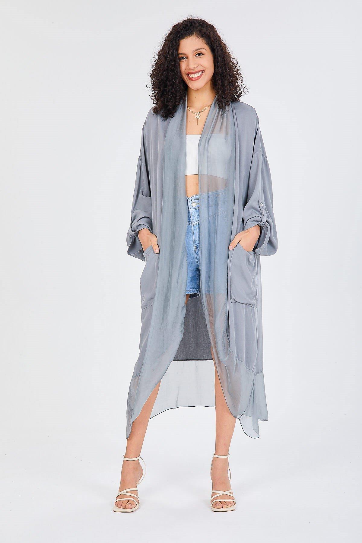 Itayan Ipek Detaylı Kaftan