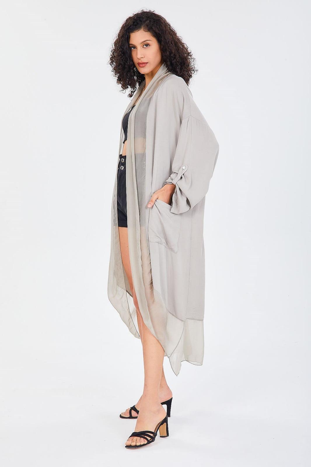 Itayan Ipek Detaylı Kaftan