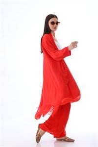 Itayan Ipek Detaylı Oversize Kaftan