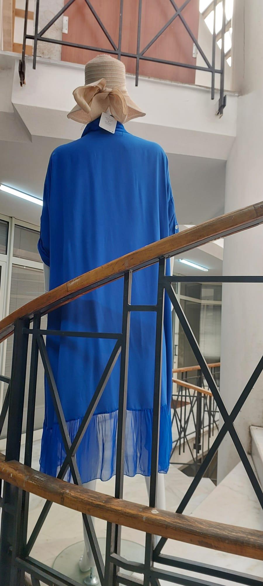 Itayan Ipek Detaylı Oversize Kaftan