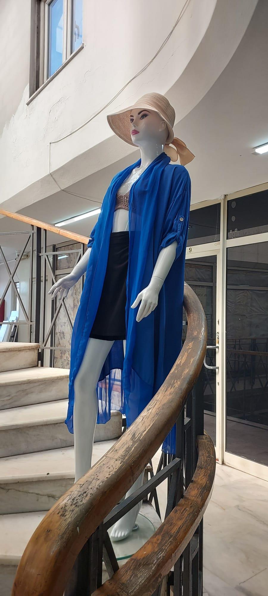 Itayan Ipek Detaylı Oversize Kaftan