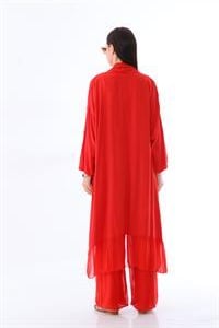 Itayan Ipek Detaylı Oversize Kaftan