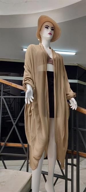 Itayan Ipek Detaylı Oversize Kaftan