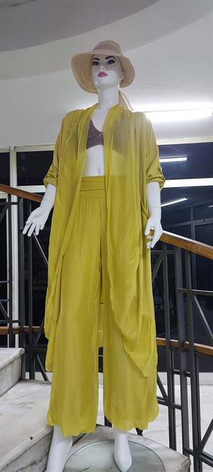 Itayan Ipek Detaylı Oversize Kaftan