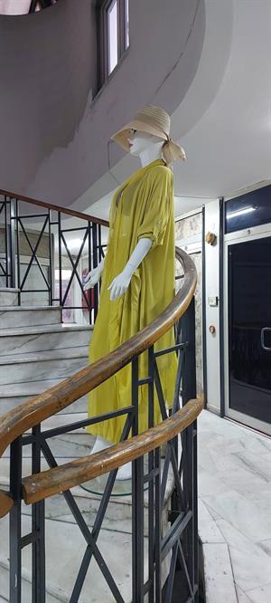 Itayan Ipek Detaylı Oversize Kaftan