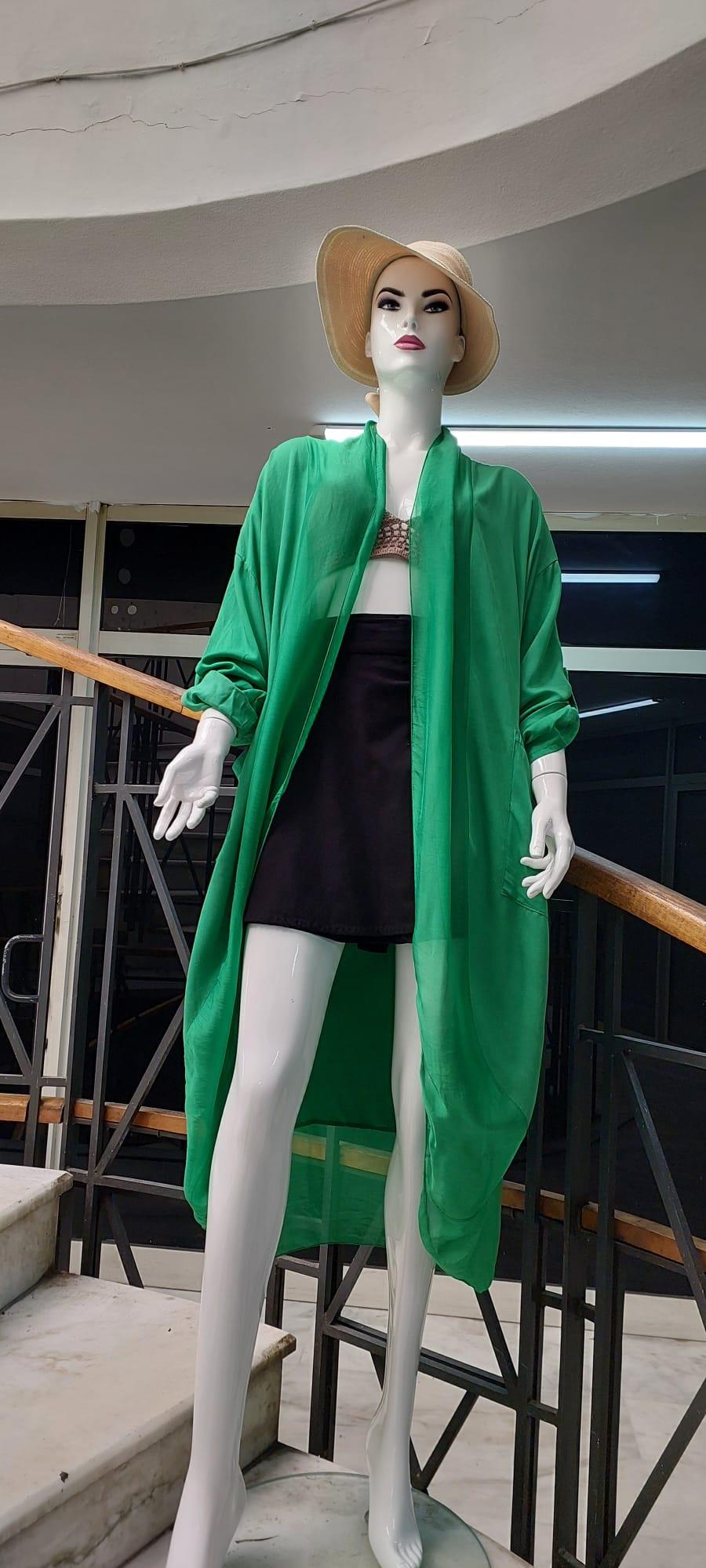 Itayan Ipek Detaylı Oversize Kaftan