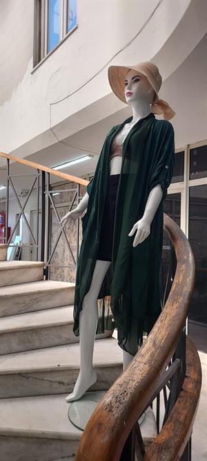 Itayan Ipek Detaylı Oversize Kaftan