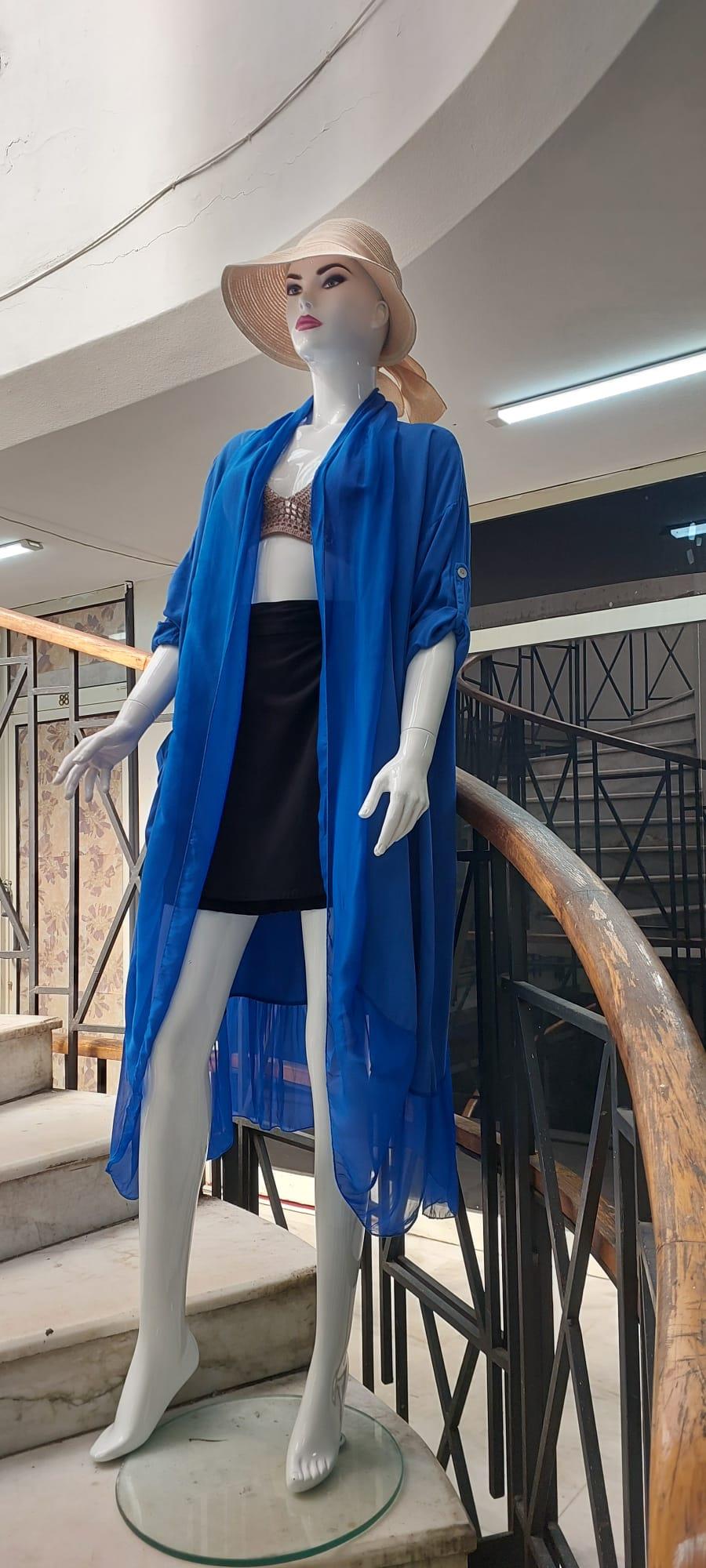 Itayan Ipek Detaylı Oversize Kaftan