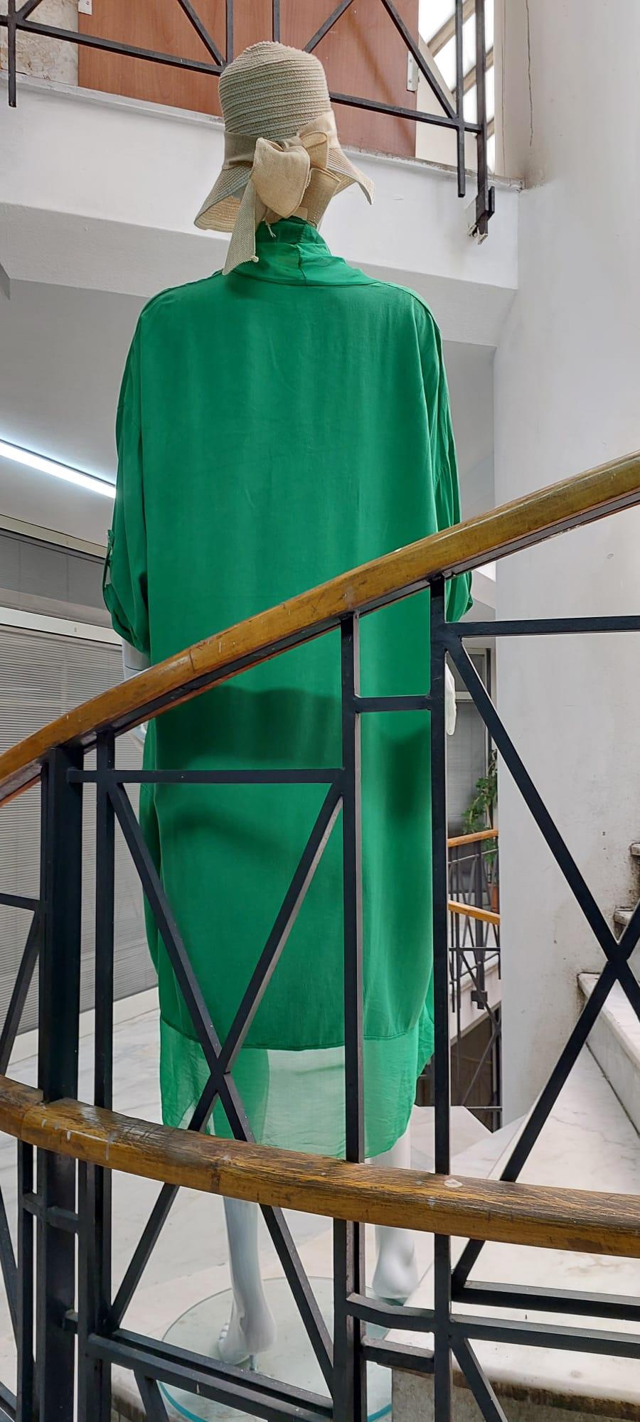 Itayan Ipek Detaylı Oversize Kaftan