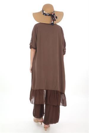 Itayan Ipek Şal Detaylı Kaftan