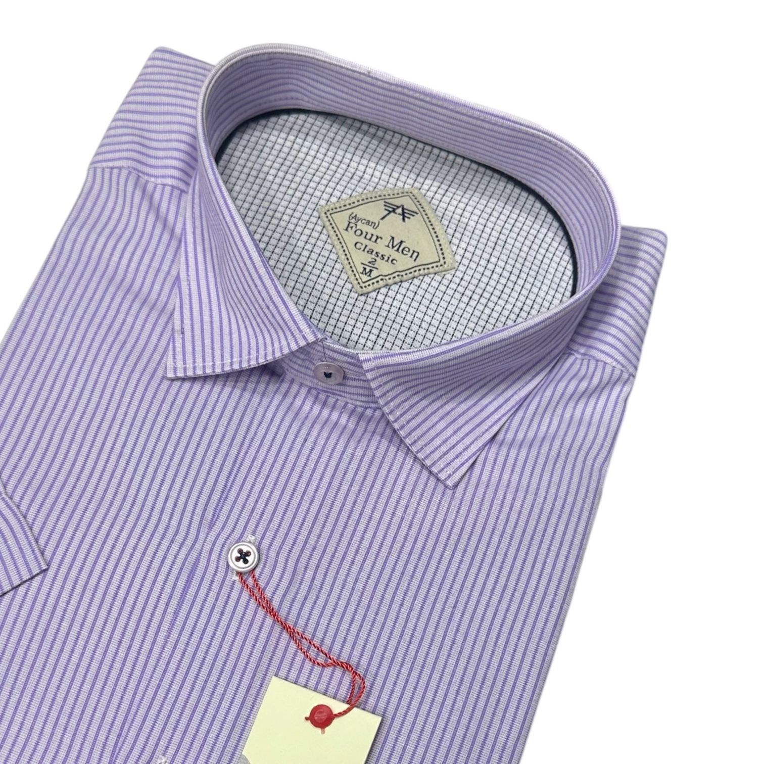 Linen Keten Klasik %100 Cotton Kısa Kollu Terletmeyen Gömlek 
