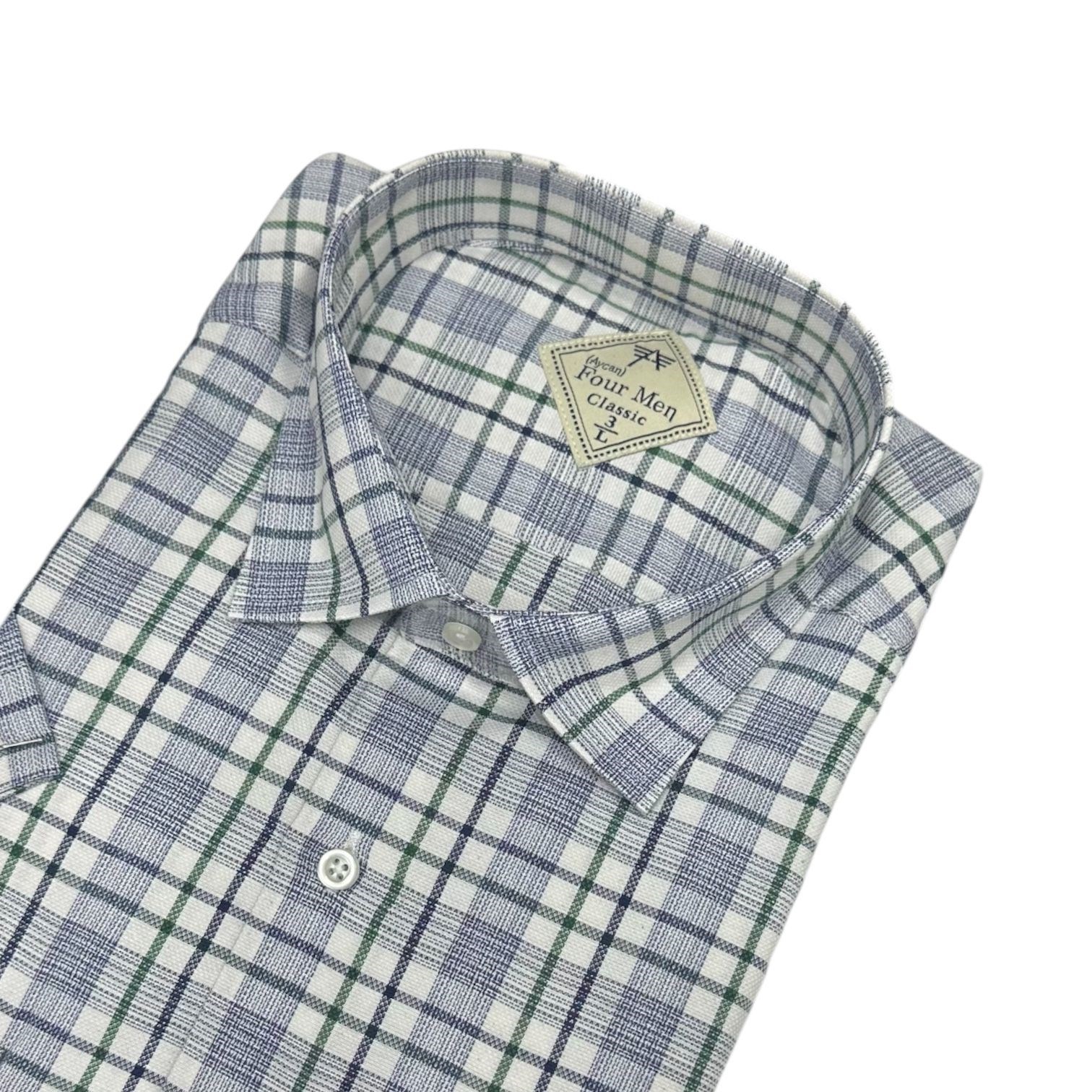 Linen Keten Klasik %100 Cotton Kısa Kollu Terletmeyen Gömlek 