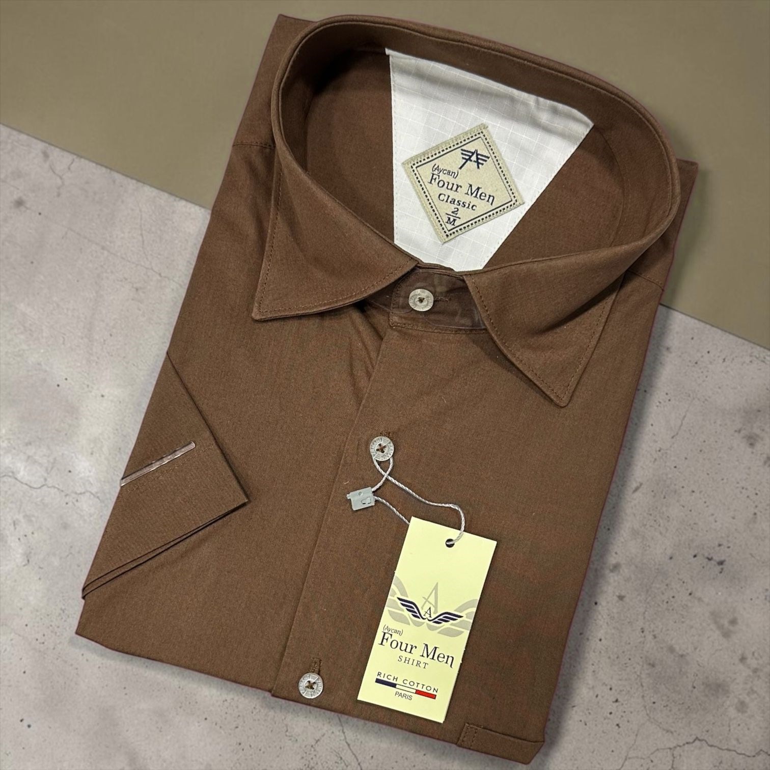 Linen Keten Klasik %100 Cotton Kısa Kollu Terletmeyen Gömlek 