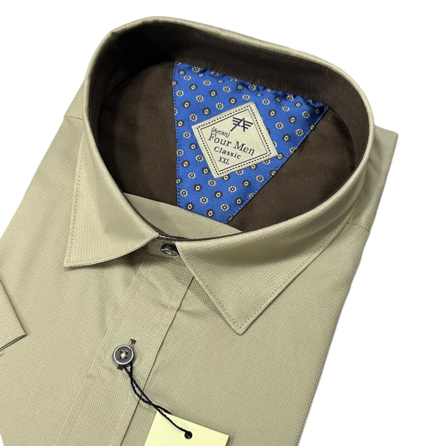 Linen Keten Klasik %100 Cotton Kısa Kollu Terletmeyen Gömlek 