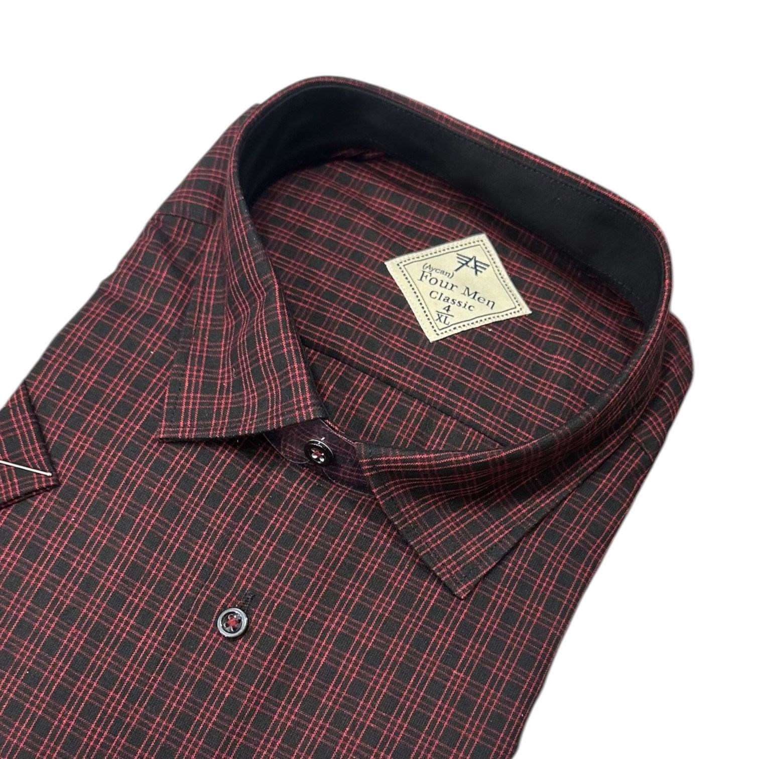 Linen Keten Klasik %100 Cotton Kısa Kollu Terletmeyen Gömlek 